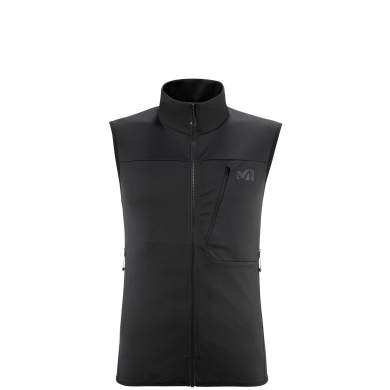 Millet Hiking Vest Lokka Vest III (light knit material, space-saving, functional, fleece) black Men